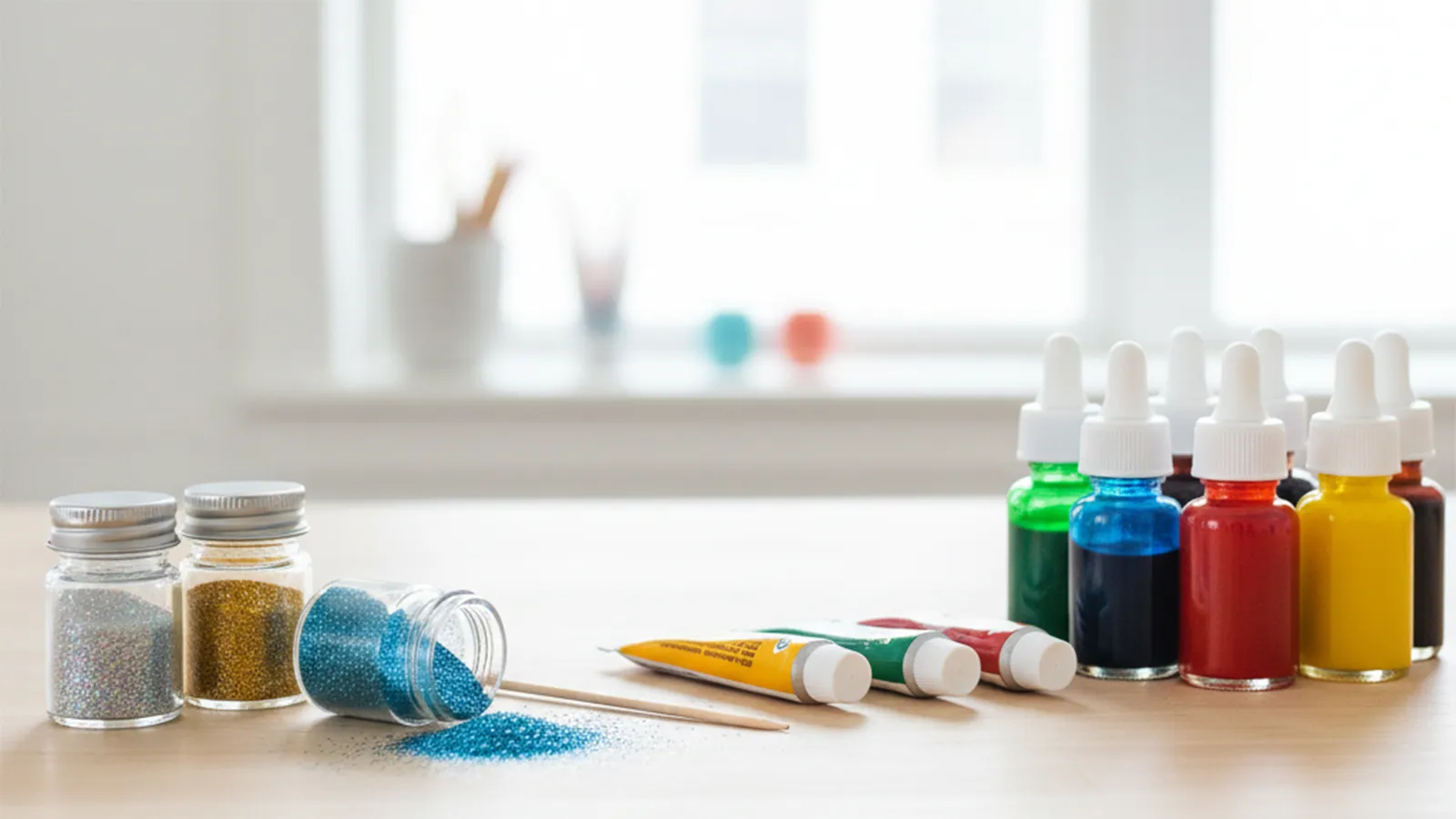 Coloring Options (Food Coloring, Liquid Watercolors, Glitter) and When to Use Them