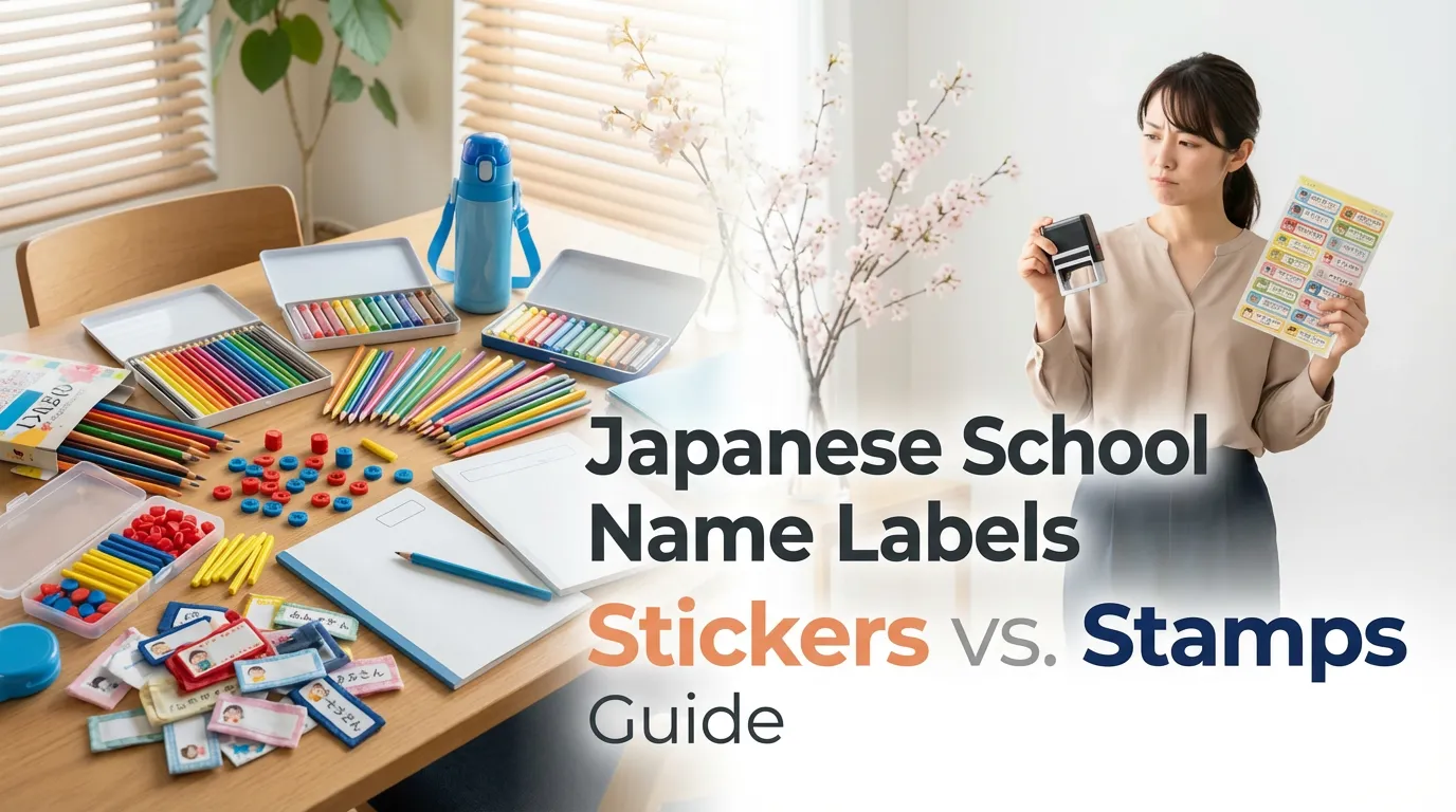 Japanese School Name Labels: Stickers vs. Stamps Guide