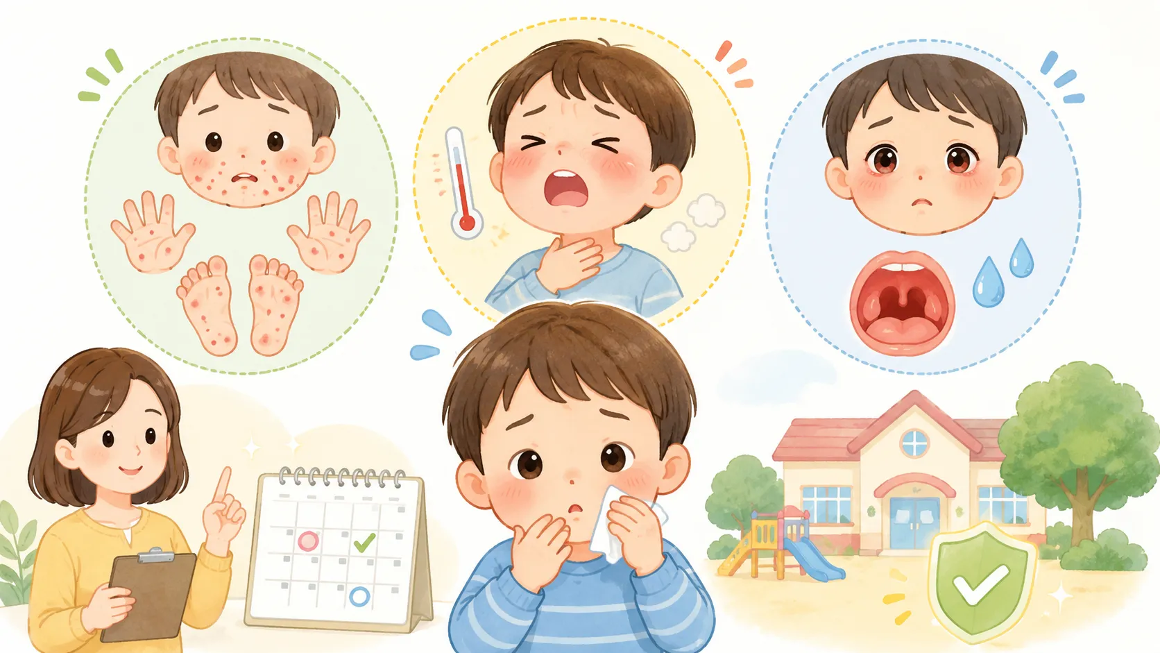 HFMD, Herpangina & Pool Fever in Japan: Daycare Return Guide 2026