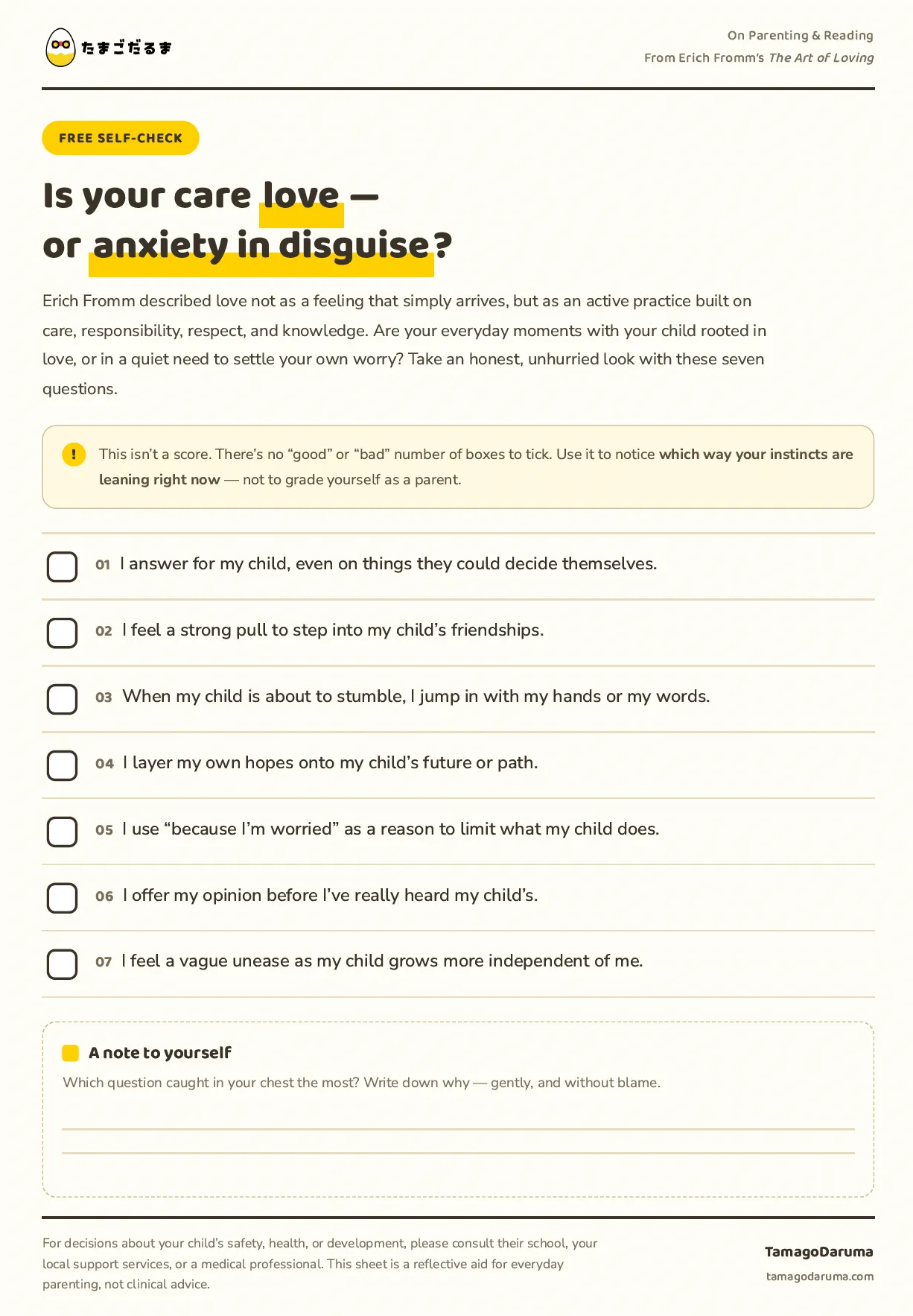 The Overparenting Self-Check